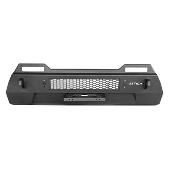 Attica 4x4® - Apex Stealth Series Stubby Black Powder Coated Front Winch HD Bumper
