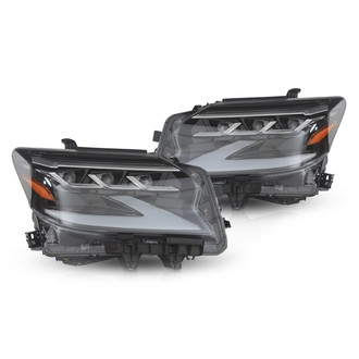 Attica 4x4® - Sol Series Driver and Passenger Side Gloss Black Sequential DRL Bar Projector LED Headlights
