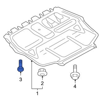 Audi OE - Floor Pan Splash Shield Bolt