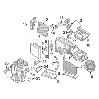 Audi OE - Upper A/C Expansion Valve Seal