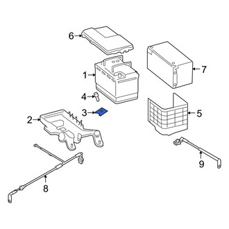 Audi OE - Battery Hold Down
