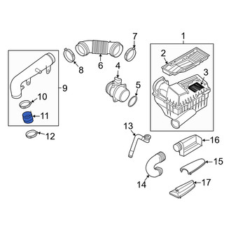 Audi OE - Engine Air Intake Hose