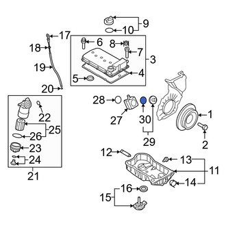 Audi OE - Engine Oil Cooler Cover O-Ring