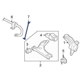 Audi OE - Front Suspension Stabilizer Bar Link