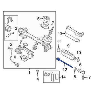 Audi OE - Inner Steering Tie Rod End