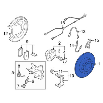 Audi OE - Rear Disc Brake Rotor