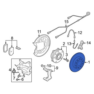 Audi OE - Rear Disc Brake Rotor