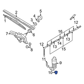 Audi OE - Windshield Washer Pump Grommet