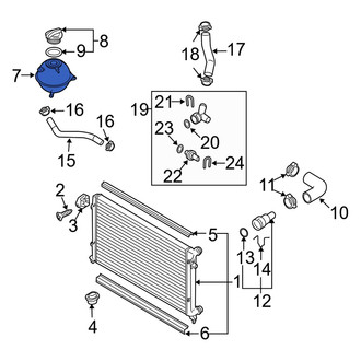 Audi OE - Engine Coolant Reservoir