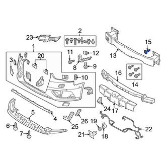 Audi OE - Bumper Splash Shield Bolt