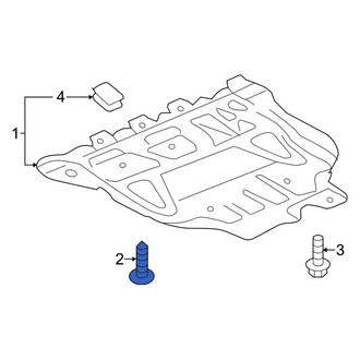 Audi OE - Rear Radiator Support Splash Shield Bolt