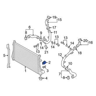 Audi OE - Inverter Cooler Bracket