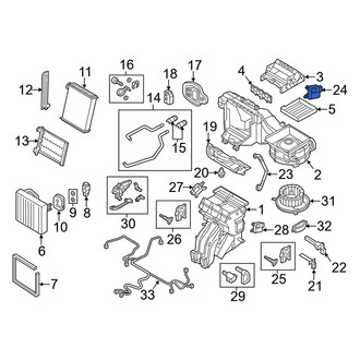Audi OE - HVAC Floor Mode Door Actuator