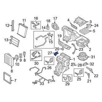 Audi OE - HVAC Floor Mode Door Actuator