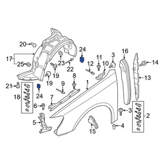 Audi OE - Bumper Cover Nut