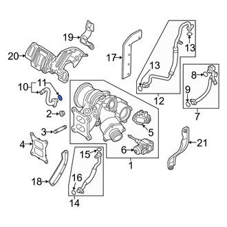 Audi OE - Turbocharger Coolant Line O-Ring