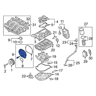 Audi OE - Upper Engine Timing Cover