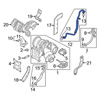 Audi OE - Turbocharger Oil Line