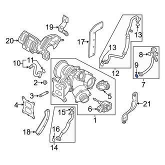 Audi OE - Lower Turbocharger Coolant Line O-Ring