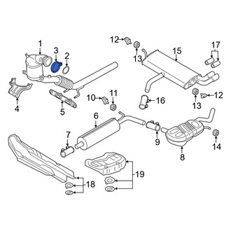 Audi OE - Catalytic Converter Clamp