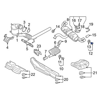 Audi OE - Lower Catalytic Converter Bracket