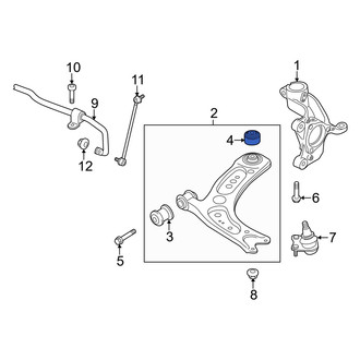 Audi OE - Front Rearward Suspension Control Arm Bushing