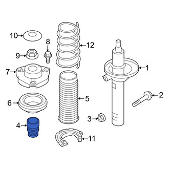 Audi OE - Front Suspension Strut Bumper