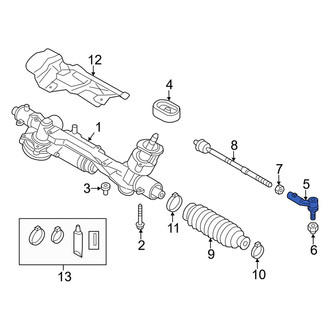 Audi OE - Inner Steering Tie Rod End