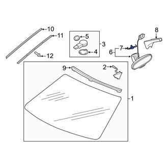 Audi OE - Interior Rear View Mirror Bracket