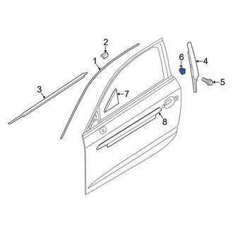 Audi OE - Convertible Top Stowage Compartment Trim Panel Clip