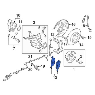 Audi OE - Rear Disc Brake Pad Set