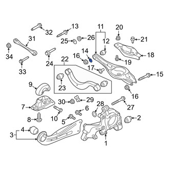 Audi OE - Rear Alignment Camber Adjusting Eccentric
