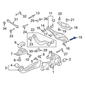 Audi OE - Rear Lower Suspension Control Arm Bolt
