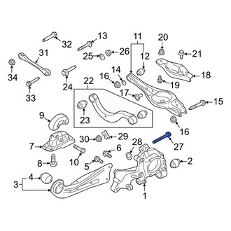 Audi OE - Rear Lower Suspension Control Arm Bolt