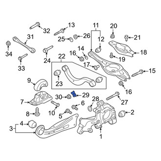 Audi OE - Rear Upper Suspension Control Arm Spacer