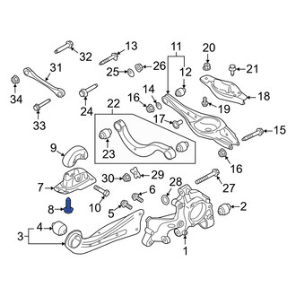 Audi OE - Suspension Trailing Arm Bolt