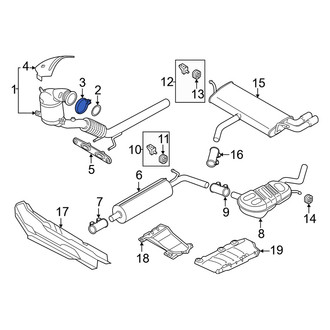 Audi OE - Catalytic Converter Clamp