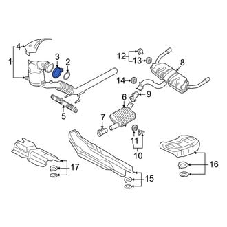 Audi OE - Catalytic Converter Clamp