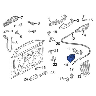 Audi OE - Front Right Door Latch Assembly