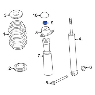 Audi OE - Upper Suspension Shock Absorber Nut