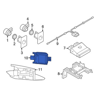Audi OE - Rear Left Blind Spot Detection System Warning Sensor