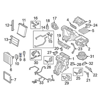 Audi OE - A/C Expansion Valve Seal Kit