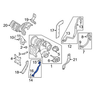 Audi OE - Turbocharger Oil Line