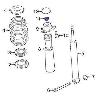 Audi OE - Upper Suspension Shock Absorber Nut