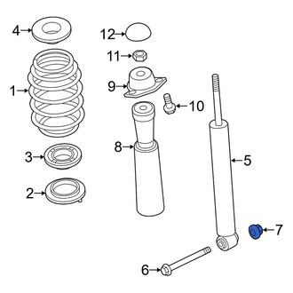 Audi OE - Upper Suspension Shock Absorber Nut
