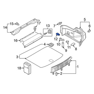 Audi OE - Rear Right Cargo Area Light