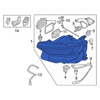 Audi OE - Front Left Headlight Assembly