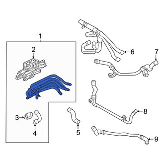 Audi OE - Right Engine Coolant Pipe