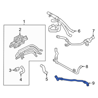 Audi OE - Right Lower Engine Coolant Pipe