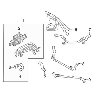 Audi OE - Cooling - Hoses & Lines (With R-744 Refrigerant, Right), (AWD)